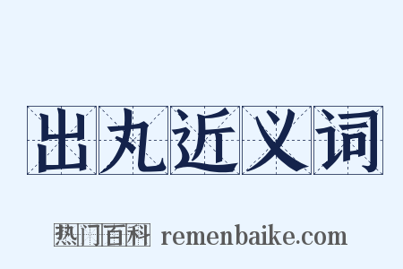 出丸近义词是什么意思的图片